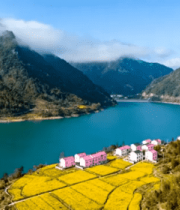 山水间乡村田园风光3945#横屏 