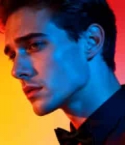  男士特写多彩背景素材1284#横屏 	 