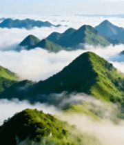 山间云海自然风光全景(1)1947#横屏 