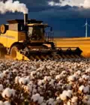  棉田收割机作业场景1885#横屏 	 