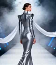  模特舞台走秀背影素材2964#横屏 	 