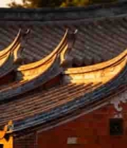  闽南古建筑屋顶特写素材2712#横屏 	 - 