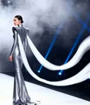  模特舞台走秀时装秀素材1651#横屏 	 