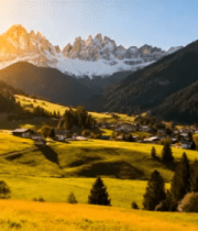 山间草地森林自然风光3266#横屏 