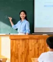  老师教室授课场景2487#横屏 	 