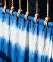  蓝白扎染布料悬挂展示723#横屏 	 