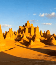 沙漠雅丹地貌全景1464#横屏 