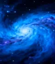  蓝色星云宇宙星空背景1975#横屏 	 - 