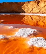 色彩斑斓盐湖自然风光2861#横屏 