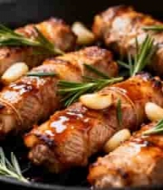  煎锅烹饪牛肉卷素材1297#横屏 	 