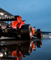 赛道上的红色赛车2195#横屏 