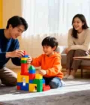  家庭亲子客厅玩乐高积木118#横屏 	 -