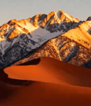 沙漠与雪山自然风光4869#横屏 