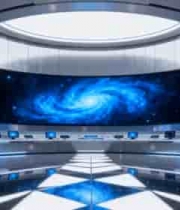  科技感虚拟演播室场景1952#横屏 	 -