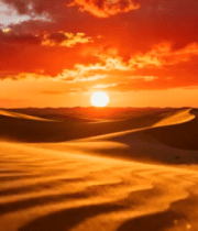 沙漠日落自然风光(1)601#横屏 