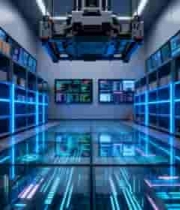  科技感智能仓储内部场景2346#横屏 	 