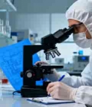  科研人员实验室使用显微镜实验2872#横屏 	 - 
