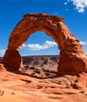 沙漠拱形岩石自然风光2714#横屏 