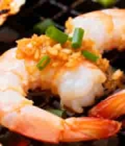  烤大虾特写素材2511#横屏 	 