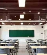  教室内部桌椅黑板全景2512#横屏 	 