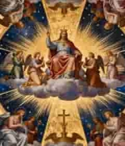  教堂宗教壁画特写素材967#横屏 	 