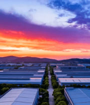 日落时分工厂全景951#横屏 