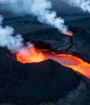  火山熔岩流动空中俯瞰素材2356#横屏 	 - 
