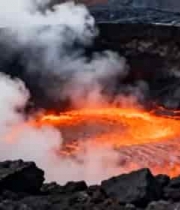  活火山熔岩场景2956#横屏 	 