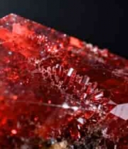  红色晶体微距特写2491#横屏 	 