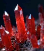  红色水晶微距特写素材1963#横屏 	 