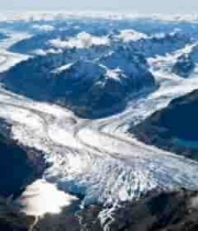  航拍雪山冰川全景2689#横屏 	 