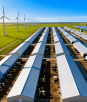 牧场与风电光伏设施全景576#横屏 