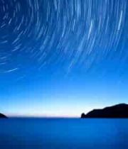  海上星空星轨夜景1097#横屏 	 - 