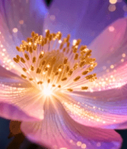 梦幻紫色花朵特写素材3937#横屏 