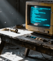 老旧房间内的复古电视机素材535#横屏 