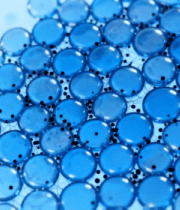 蓝色细胞状渲染素材4757#横屏 