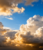 蓝天白云阳光照射云层景象1451#横屏 