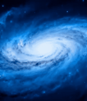 蓝色旋涡星系宇宙画面1861#横屏 