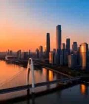  广州城市风光航拍素材852#横屏 	 