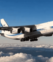 空中飞行的大型客机2326#横屏 