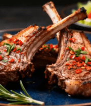 烤羊排特写美食素材646#横屏 