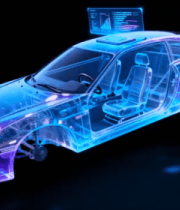 科技感透明汽车展示855#横屏 