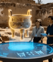 考古团队体验科技展示青铜器1604#横屏 