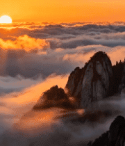 黄山云海日出景观192#横屏 