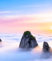 黄土高原农村窑洞场景3022#横屏 