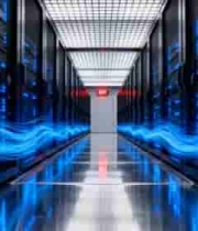  服务器机房科技感场景571#横屏 	 