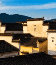 徽派古建筑群风景2243#横屏 