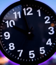 户外时钟特写761#横屏 