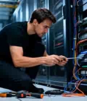  工程师机房内检修服务器1642#横屏 	 