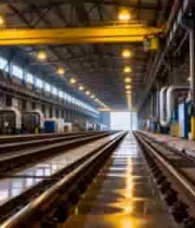  工厂车间内部轨道场景2061#横屏 	 